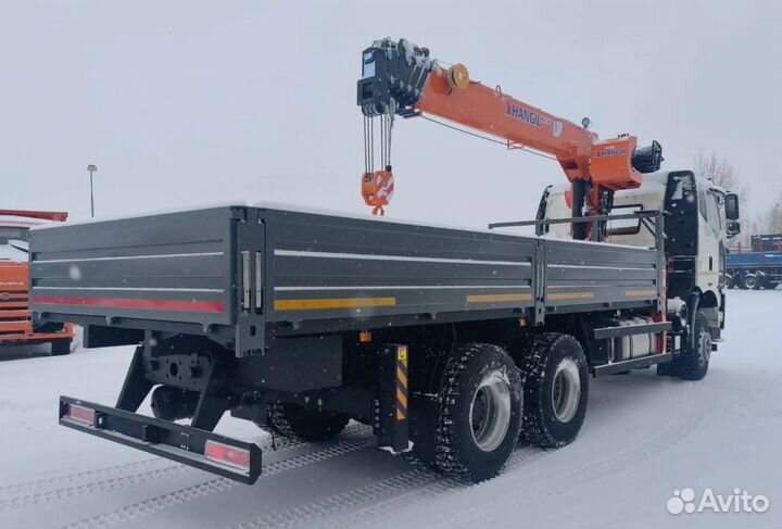Бортовой грузовик FAW J6 CA3250 с КМУ HANGIL SV, 2025
