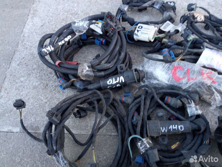 Mercedes W140 проводка задних парктроников