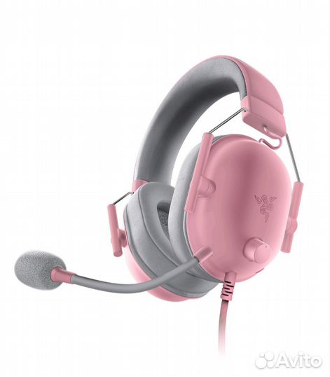 Игровые наушники новые Razer белые и розовые