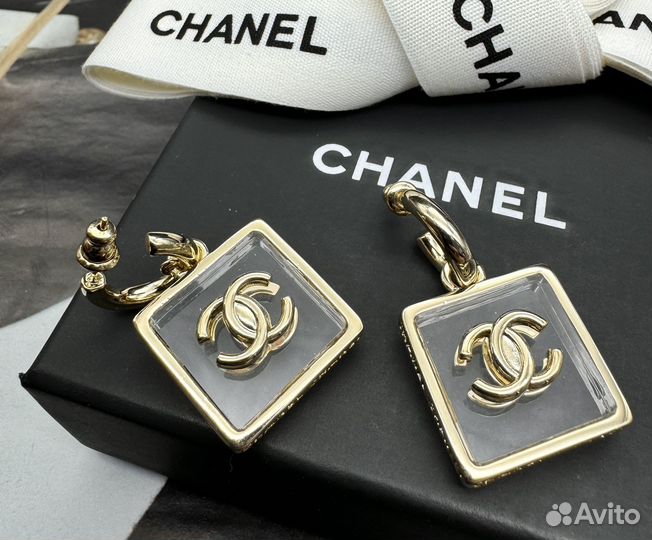 Серьги chanel