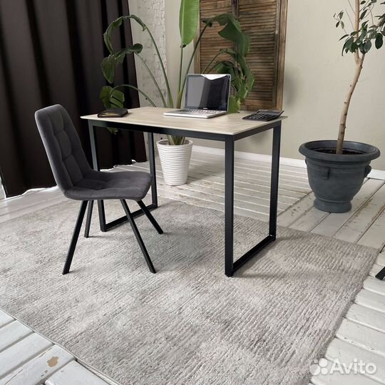 Письменный стол Лофт из Керамогранита. Дуб 110*60