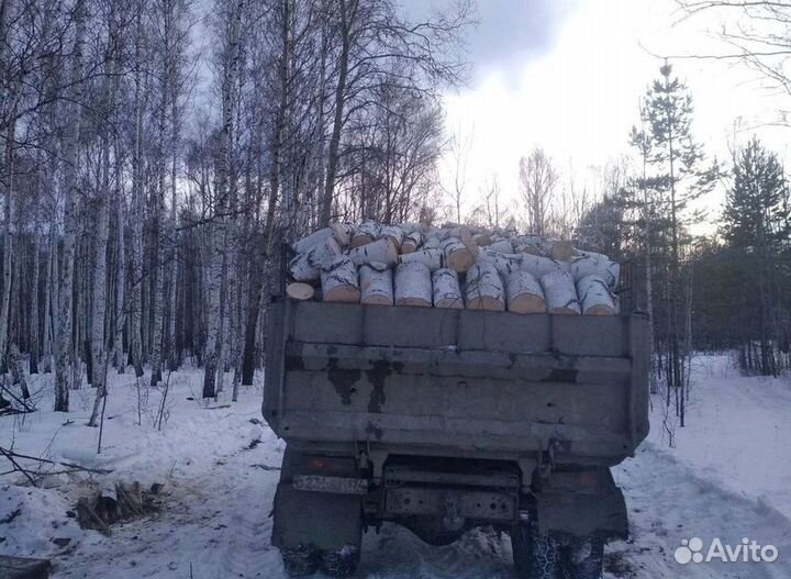 Дрова березовые чурбаками