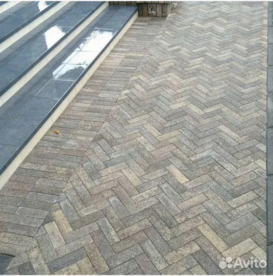 Тротуарная плитка паркет