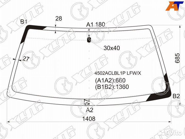 Лобовое стекло на Ваз-2115 97-12г