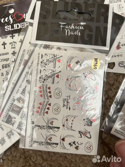 Наклейки для дизайна ногтей