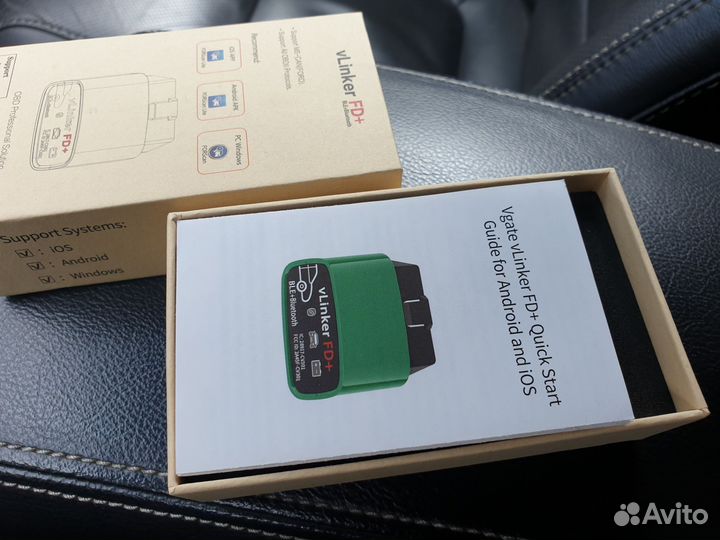 Автосканер Vgate Vlinker FD+. Адаптер