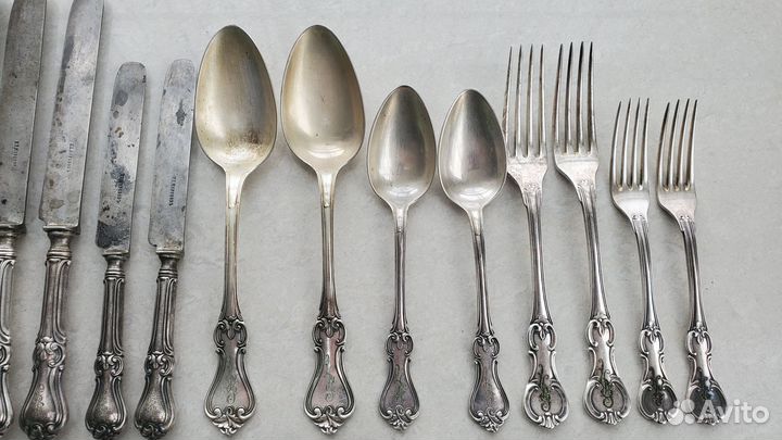 Набор столовых приборов 19 век Россия Морозов