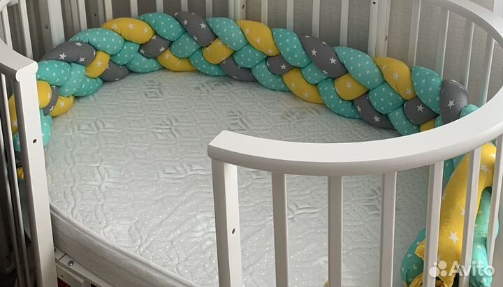 Бортик коса в кроватку