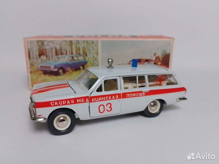 Газ 24-02 Волга скорая помощь СССР 1:43