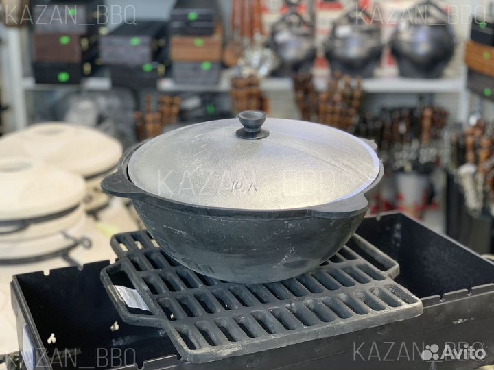 Чугунный казан 10 литров