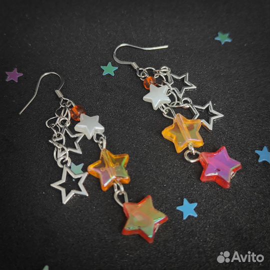 Серьги звёздный удар