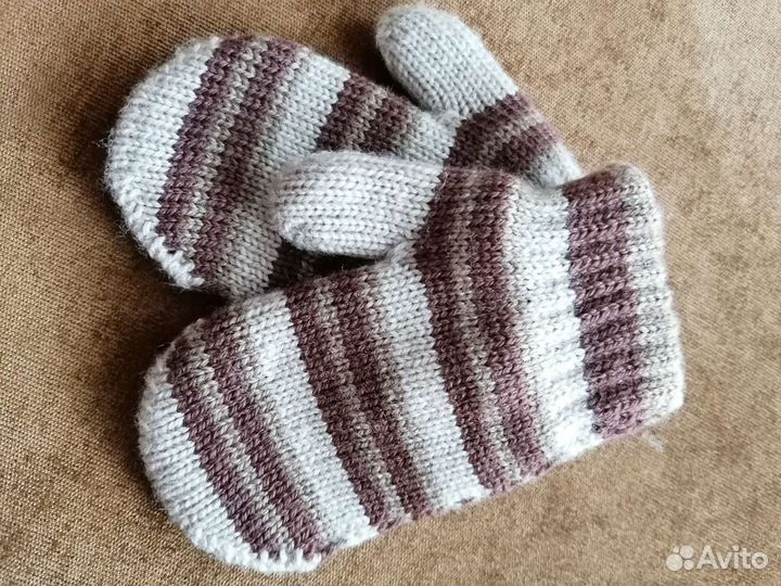 Варежки новые шерсть мериноса