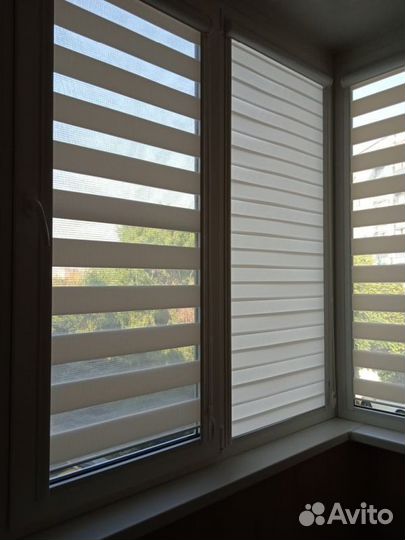 Рулонные шторы день ночь зебра D167/B974