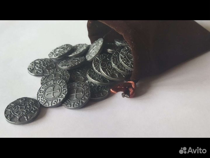 Набор металлических монет 100 шт