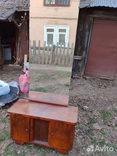 Трюмо с зеркалом СССР ручной работы