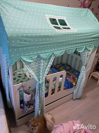 Балдахин для кровати домик