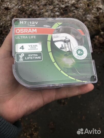 Лампы osram ultra life h7 12v
