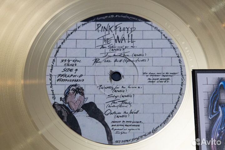 Пластинка в рамке Pink Floyd The Wall