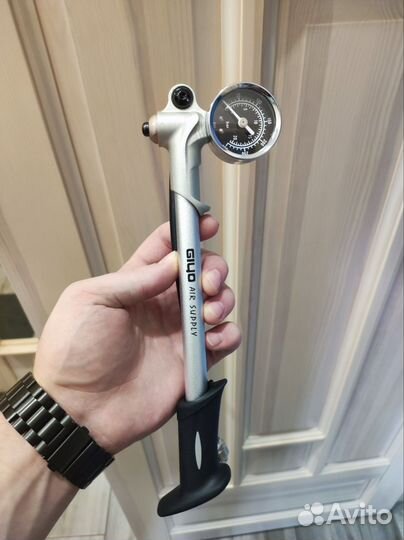 Насос велосипедный с манометром Giyo GS02D