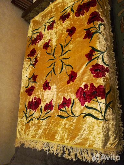 Плюшевая скатерть СССР