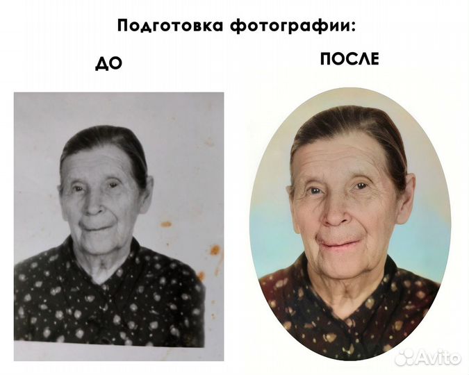 Фото на памятник/ керамика