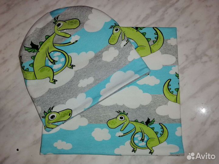 Детская шапка со снудом