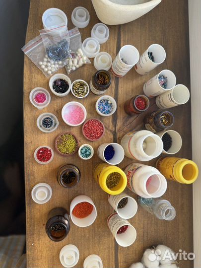 Бисер стеклярус для плетения и поделок