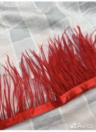 Перья тесьма дизайнерская для рукоделия