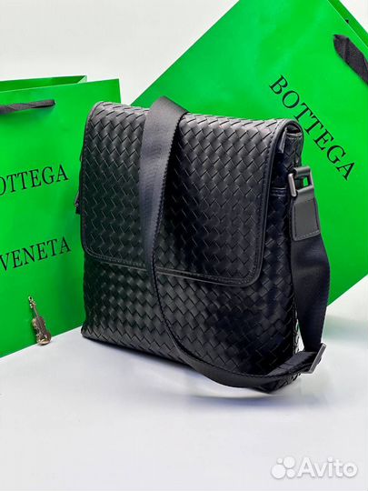 Мужская кожаная сумка bottega veneta