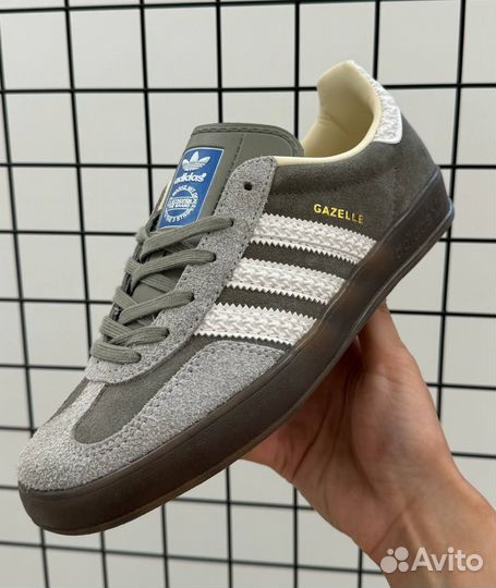 Adidas gazelle indoor grey white