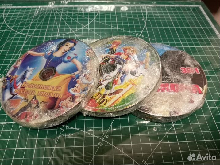 11 двд дисков с мультфильмами качество dvd