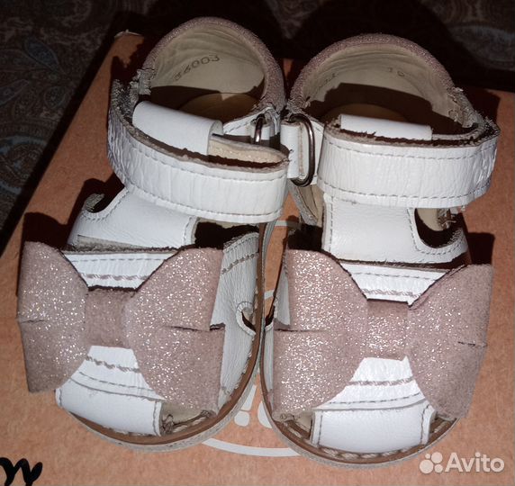 Сандалии для девочки натуральная кожа