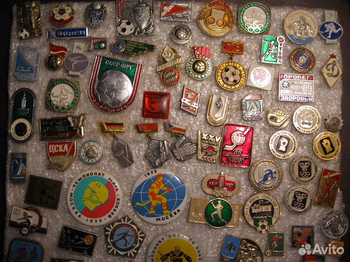 Значки спортивные, Олимпиада-80, клубы и др