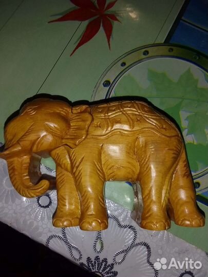Шкатулка слон, ручная работа