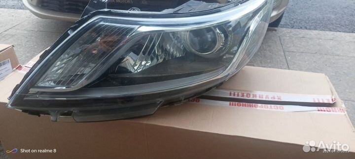 Фары c линзами для киа рио 3 дорестайл 2011-2015г