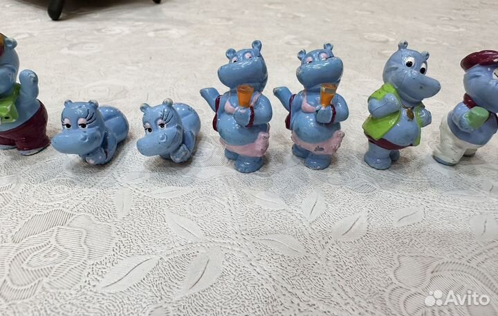 Игрушки kinder 1992 бегемоты