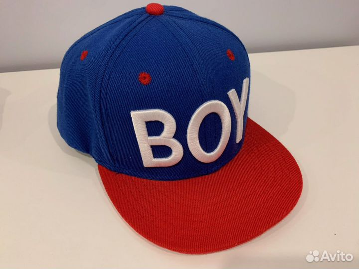 Бейсболка boy and girl синяя красная
