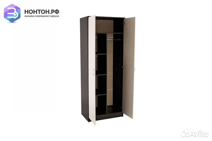 Шкаф 2-х створчатый Ронда шк-20 с зеркалом венге