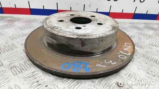 Диск тормозной задний toyota avensis T25 (LDN20LR0