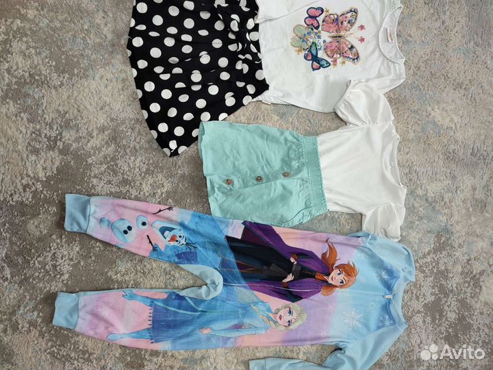 Детские вещи пакетом для девочки 110 116