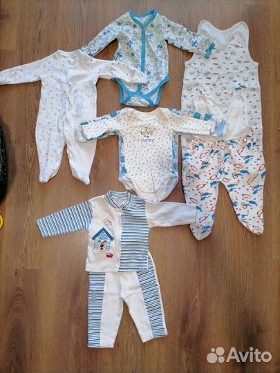 Вещи пакетом. Для ребёнка от 3 до 6 месяцев