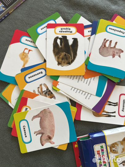 Умные карточки росмэн Мамы и малыши