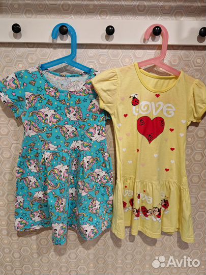 Вещи пакетом на девочку 110 8 шт