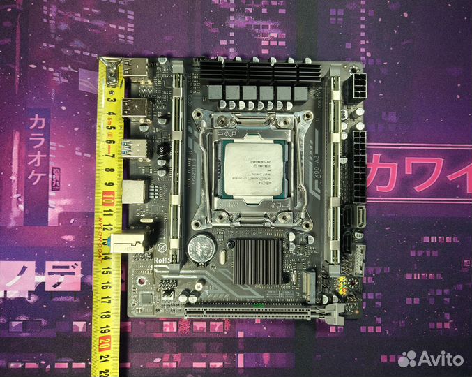 Комплект X99 micro 10 ядер 2666v3 кулер top flow