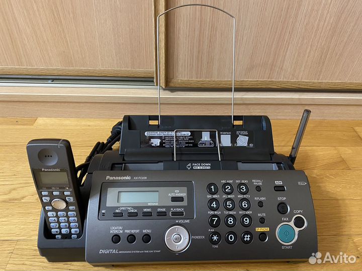 Факс радио телефон panasonic kx-fc228ru