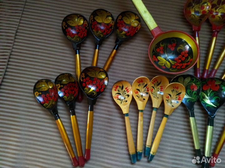 Деревянные ложки хохлома