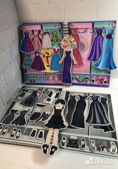 Куколки Венсдей и Энид на липучках. Заказ Ольги