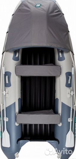 Надувная лодка gladiator E350PRO светло/темносерая