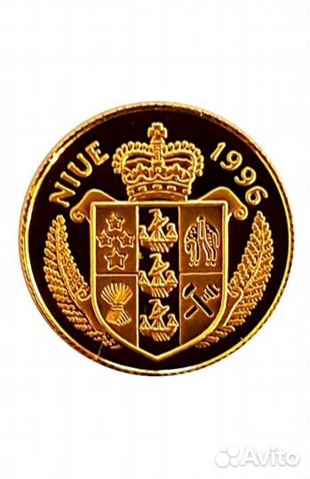 Коллекционная монета ниуэ золото