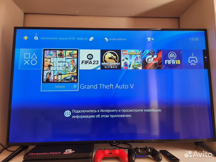 Sony PS4 и плазменный телевизор 4к dexp